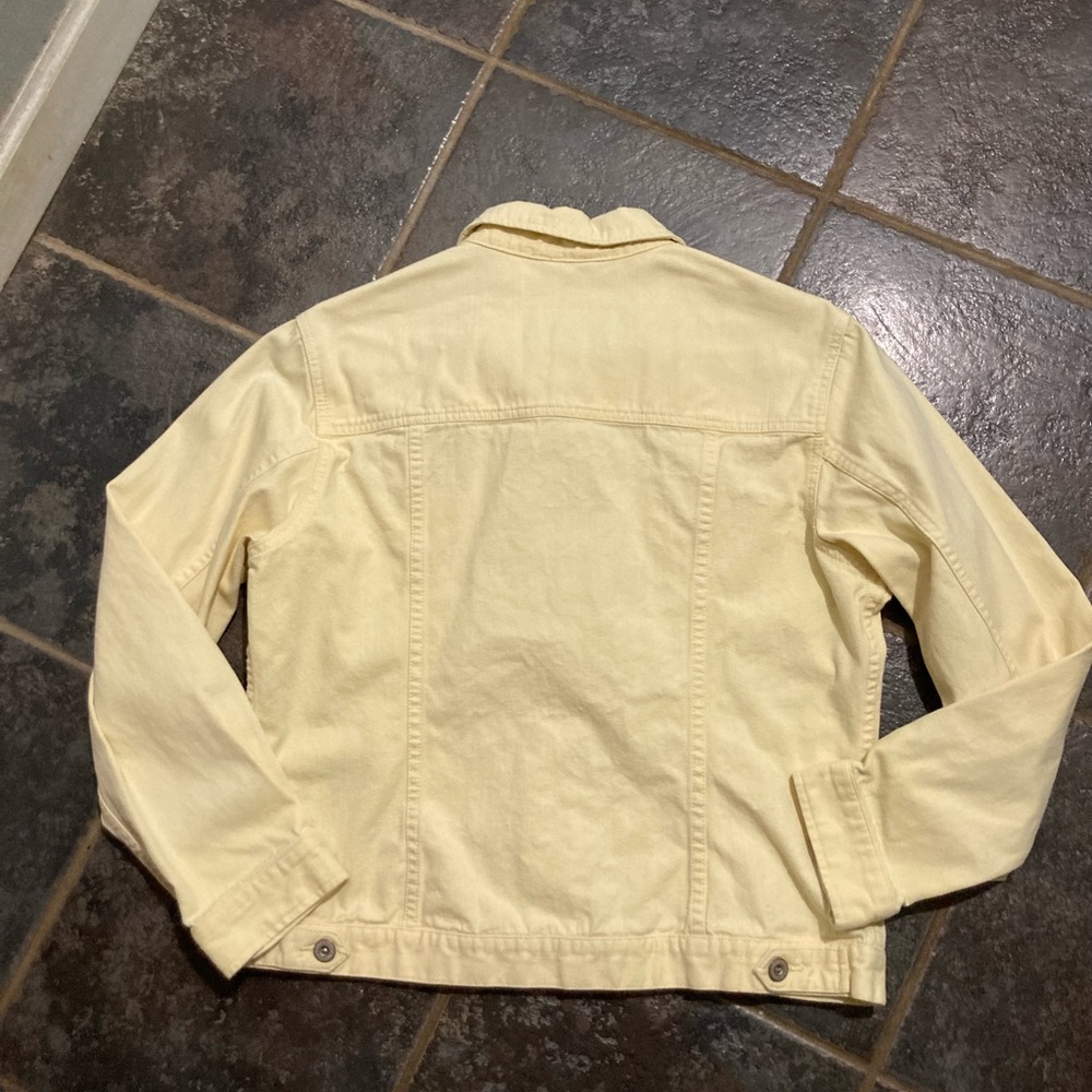 Eddie Bauer Pale Yellow Jean Jacket - Picture 9 of 9